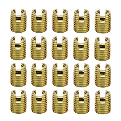 Immagine di Akozon Inserto Filettato Autofilettante 20pz Inserti Filettati 302 Viti per Riparazione in Acciaio al Carbonio(Inner M3*0,5 Outer M5*0,5)