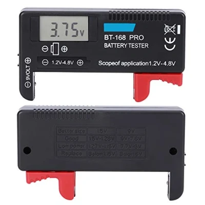 Immagine di Battery Tester BT‑168PRO Digital LCD Pile 1.2 V ‑ 4.8 per Batteria Pila A Bottone AAA AA C D 9V