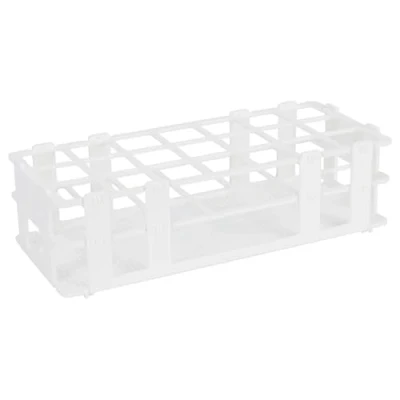 Immagine di stonylab Portaprovette, 30 mm 21 Posti Plastica Bianca Provetta Rack Supporto per Tubo di Supporto, Design a 3 Livelli e Staccabile