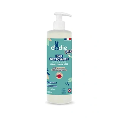 Immagine di Dodie Acqua Detergente Bio, Viso, Corpo e Sederino, dalla Nascita, 400 ml