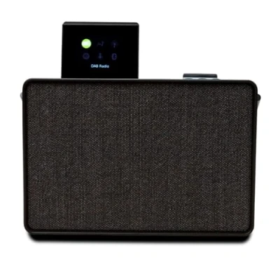 Immagine di Pure Evoke Play sistema musicale versatile per interni ed esterni (radio DAB+/FM, internet radio, podcast, Spotify Connect, Bluetooth in un ricco suono stereo da 40W), Nero Caffè