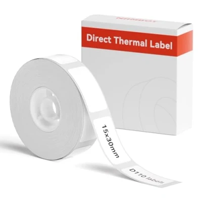 Immagine di NIIMBOT A2A68601301 Rotolo di etichette 30 x 15 mm Bianco 210 pz. Etichetta universale