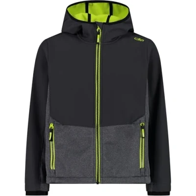 Immagine di CMP Giacca da bambino in softshell con cappuccio fisso, Antracite, 110