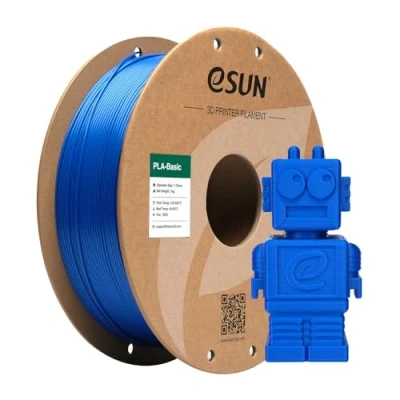 Immagine di eSUN Filamento PLA 1,75 mm, di Basic per stampanti 3D Precisione dimensionale +/ 0,05 bobina da 1 kg (2,2 libbre) veloce 3D, Blu