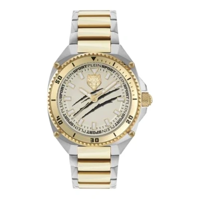 Immagine di Plein Sport Orologio analogico al quarzo da uomo Thunder Force, bicolore/bicolore/acciaio Ps8ba0824