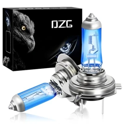 Immagine di DZG H7 Px26d Lampadine alogene 12V 55W Faro lampade 5000K Bianco caldo Fendinebbia Lampadina DRL, 2 Pezzi
