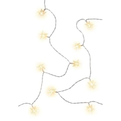 Immagine di goobay 60334 Catena di 80 luci a LED, con funzione timer e 2 modalità illuminazione, luce bianca calda (3000 K), funzionamento batteria per interni ed esterni, IP44