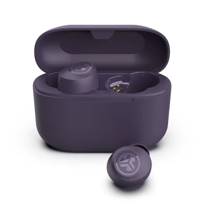 Immagine di JLab Go Air Pop+ Cuffie Bluetooth In Ear Piccole, Auricolari Senza Fili, 35H+ di Autonomia, IP55 True Wireless Earbuds con Microfono, Applicazione, Dual Connect, Custodia Ricarica, Violetto