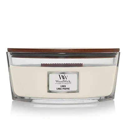 Immagine di WoodWick Scented Candle Ellipse Linen 9 cm / 19
