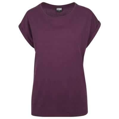 Immagine di Urban Classics Extended Shoulder Tshirt basic, Donna, Taglia: 4XL, Cherry