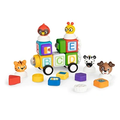 Immagine di Baby Einstein Connectables Set di blocchi magnetici multiattivitàper costruzioni Connect &amp; Create, Giocattoli Montessori, dai 6 mesi+, 24 pezzi