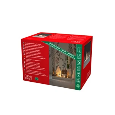 Immagine di Konstsmide 3282 210 arco di candele Foresta, Casa Bianco caldo LED (monocolore) Bianco, Marrone