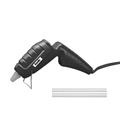 Immagine di kwb mini pistola adesiva calda 7 mm incl. 3 perni adesivi, all&#039;artigianato, ufficio ecc., 15 watt, tempo di riscaldamento 5 min., Max. 195 C, TÜV/GS testati