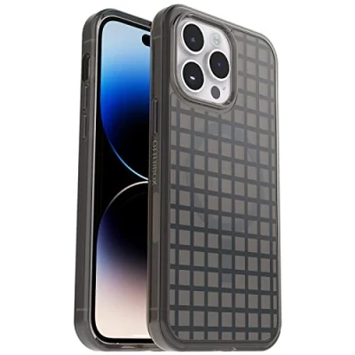 Immagine di Otterbox Cover per iPhone 14 Pro Max Symmetry+ Clear MagSafe, resistente a shock e cadute;sottile, testata 3x norme MIL STD 810G, protezione antimicrobica, Window Pane Black