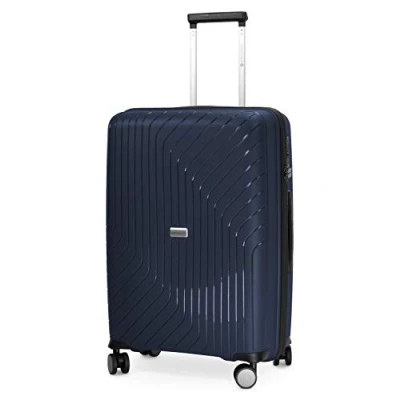 Immagine di Hauptstadtkoffer TXL Trolley da viaggio in 3 misure, polipropilene rigido robusto e leggero, Blu scuro, Koffer 66cm, valigetta
