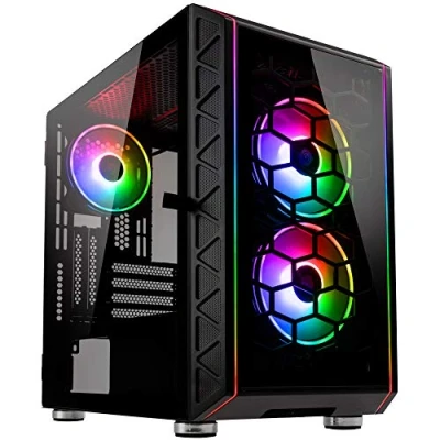 Immagine di KOLINK Citadel Glass SE ARGB Micro ATX Case vetro temperato illuminazione LED RGB nero