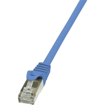 Immagine di LogiLink CQ3031S RJ45 cavo di rete, patch CAT 6A S/FTP 1.00 m Bianco Ritardante fiamma, con protezione 1 pz.