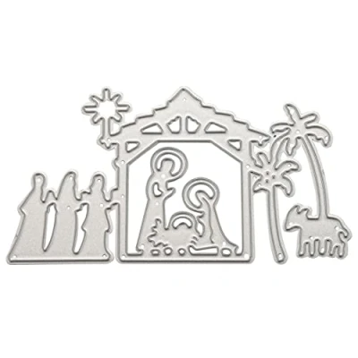 Immagine di J Fustelle Stencil Modello Scrapbooking Goffratura Stencil, per Sizzix Big Shot/Cuttlebug/e altre punzonatrici (G)