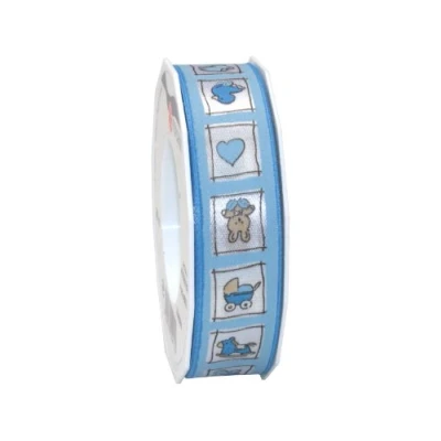 Immagine di C.E. Pattberg Nastro Struttura Grossolana, Raso, Blu, 25 mm Width, 20 m Length