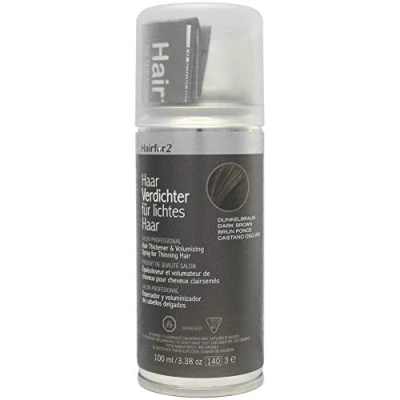 Immagine di Hairfor2 spray per uomini e donne con perdita di capelli sottili (100ml, Castano scuro)