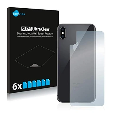 Immagine di savvies (6 Pezzi Pellicola Protettiva per Apple iPhone Xs Max (Posteriore) Protezione Schermo Trasparente