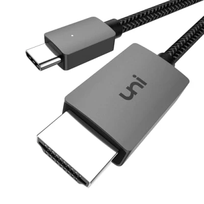 Immagine di uni Cavo da USB C a HDMI 4K 3m, Tipo HDMI, [Compatibile con Thunderbolt 3] per MacBook Pro/Air 2020, iPad Air 4, Pro 2021, iMac, S21, XPS ecc.
