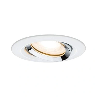 Immagine di Paulmann Nova Lampada da incasso per bagno LED (monocolore) GU10 7 W IP65 Bianco opaco, Cromo