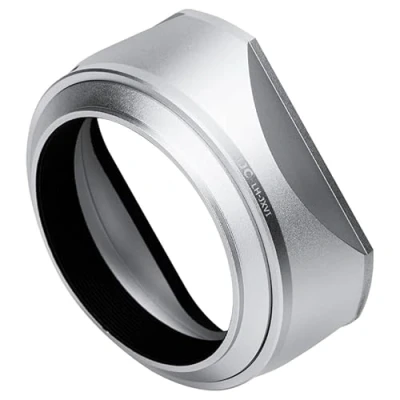 Immagine di JJC Paraluce in alluminio con coperchio per fotocamere Fujifilm Fuji X100VI X100V X100F, sostituisce LH X100, compatibile filtri da 49 mm