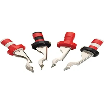 Immagine di KC BLUE Set di Tappo a Espansione per Bottiglie, Gomma, Multicolore, 3.5 x 10 cm, 4 unità