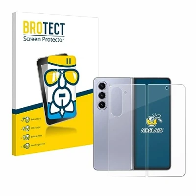 Immagine di brotect Pellicola Protettiva Vetro per Samsung Galaxy Z Fold 5 (Fronte+Retro) Protezione Schermo [Durezza Estrema 9H, Chiaro]
