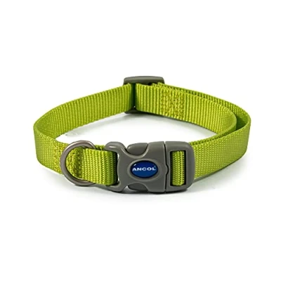 Immagine di Ancol Collare regolabile Viva Quick Fit Lime, taglia 2 5 per adattarsi 30 50 cm, resistente alle intemperie.