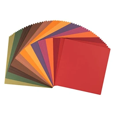 Immagine di Cartoncino Florence Liscia Materiali per Biglietti colorati 30,5 x cm Autunno 12 5 Fogli Carta Scrapbooking, e altri Progetti con la 216 gsm