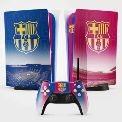 Immagine di FFrame adesivo PS 5 Foot, per Console e Controller, edizione standard Disco, Skin Barcelona (1 Comandita)