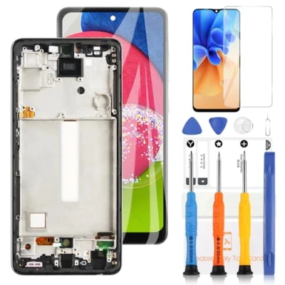 Immagine di LADYSON Schermo LCD per Samsung Galaxy A52S 5G A528B Sostituzione SM TFT Display Touch Screen Digitizer Assembly con Kit di Riparazione Strumento(Nero 6.5&quot;)