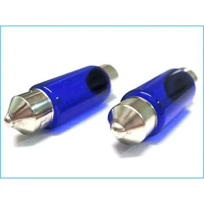 Immagine di CARALL 2 Pezzi Lampade Alogene 12V Bianche ad Effetto Xenon (Siluro T11 C5W 36mm SV8.5 5W)