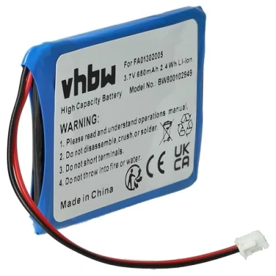 Immagine di vhbw batteria compatibile con Ascom D43, R1D telefono fisso cordless (650mAh, 3,7V, Li Ion)