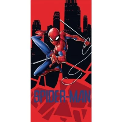 Immagine di Telo Spiaggia Spiderman Marvel o Asciugamano da Bagno 70 X 140 Cm in Cotone (Asciugamano Spiderman)