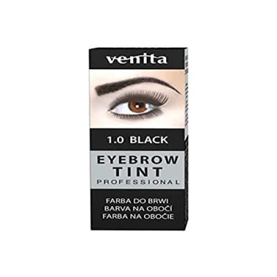 Immagine di Venita Professional Eyebrow Tint Colorante per sopracciglia, 1.0 Black, 15 ml