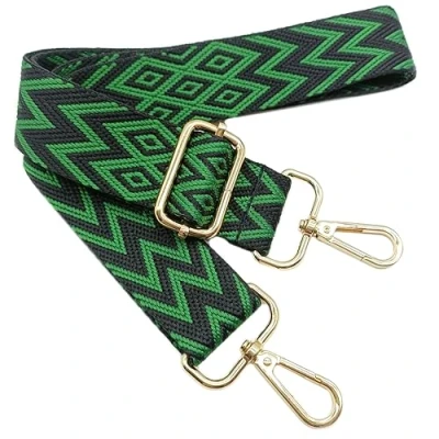 Immagine di Tracolla per Borse Donna Verde Cinghia Della Borsa Larga, Regolabile con Gold Moschettone, Durevole Crossbody Borsa, Borsetta, Chitarra DIY Spalla Accessori Ragazze, 704