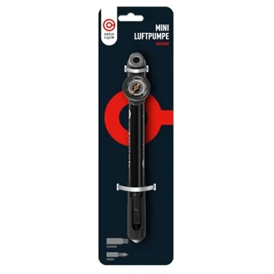 Immagine di Optio Cycle Pompa per Bicicletta 120 PSI (8,3 Bar) con Manometro Mini Bici Portatile da Corsa Pompetta