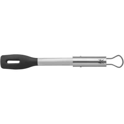 Immagine di WMF BBQ Servierzange 32,5 cm Piccola Pinza per bistecche, Pesce, Verdure, meccanismo di bloccaggio, salvaspazio, Acciaio Inossidabile, Argento, Nero