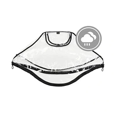 Immagine di hauck Raincover Car Seat Parapioggia Ovetto Universale Prapioggia Neonato con Finestrina e 2 Aree di Ventilazione Telo Antipioggia Regolabile Apertura per Maniglione Trasparente