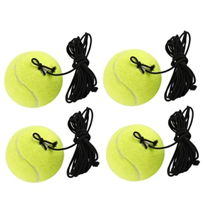 Immagine di NOPEILVI 4 PCs palla da tennis con palline di allenamento a corda Strumento trainer auto pratica attrezzatura elastica per esercizio