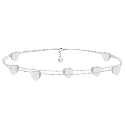Immagine di GD GOOD.designs Bracciale cuore Argento per donna I d&#039;onore con cuori in filigrana dell&#039;amicizia Heart regolabile