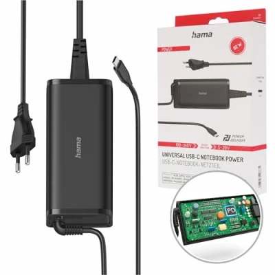 Immagine di Hama Alimentatore universale USB Type C, compatibile Power Delivery, 92 W