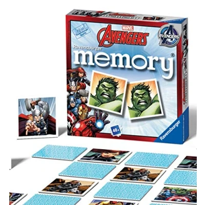 Immagine di Ravensburger Mini Memory Avengers, Gioco per Famiglie, 48 Tessere, Età Raccomandata 3+