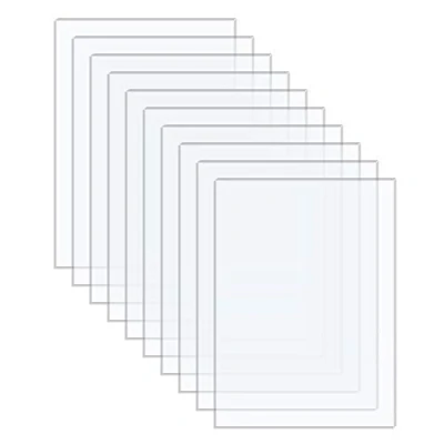 Immagine di Langaelex 10 Lastre Plexiglass 20x25cm (Spessore 1 mm) Metacrilato Trasparente per Cornice Foto, Visualizzazione di Progetti, Pittura (8 * pollici)