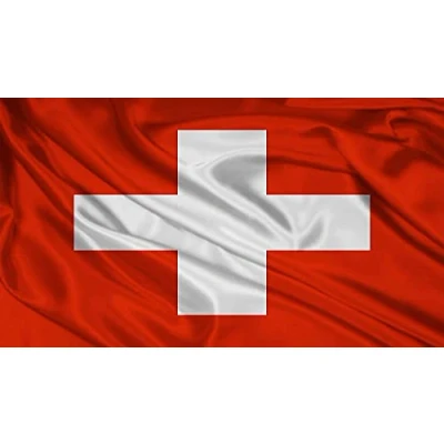 Immagine di SHATCHI Bandiere nazionali della Svizzera, 1,5 x 0,9 m, per interni ed esterni, in poliestere, 1 confezione con occhielli, 5060419796241