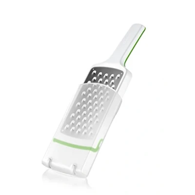 Immagine di Tescoma 643732 Handy x Sharp gattugia Fori gandi, Acciaio Inossidabile, Bianco/Verde, 9.5 29.5 cm, 1 Pezzo