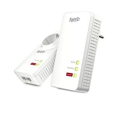 Immagine di Avm Fritz Powerline 1260E/1220E Set Wlan Punto Di Accesso Wlan, Ideale per Streaming Media O Collegamento Nas, 1,200 Mbit/S, Versione In Lingua Tedesca, Bianco